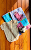 Baby Gift Set - Cotton Onesie, Soft Toy, Baby Quilt & Shoes