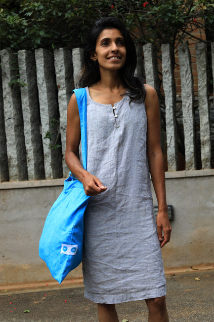 Cotton Tote Bag with Zipper