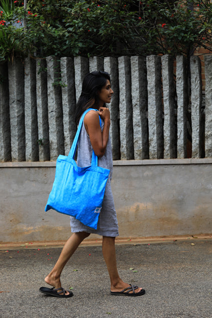 Cotton Tote Bag with Zipper