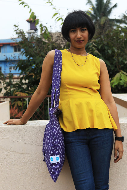 Cotton Tote Bag with Zipper