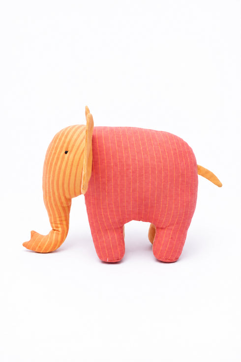 Orange Elephant Soft Toy