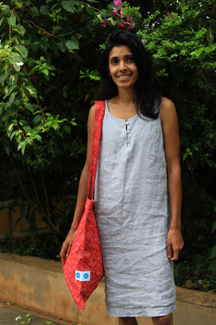 Cotton Tote Bag with Zipper