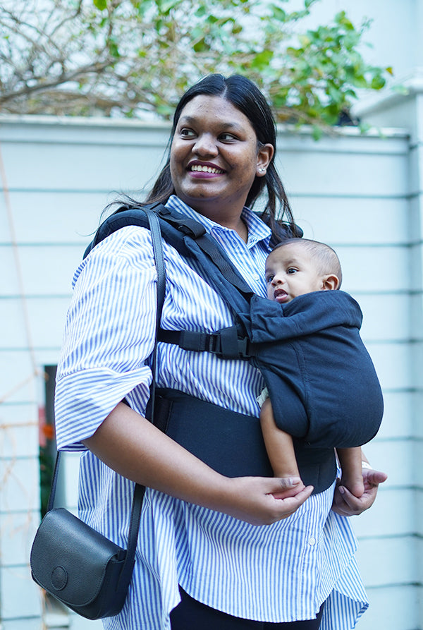 Soul Baby Carrier Ebony 100 Cotton AseemA Soul Baby Carriers