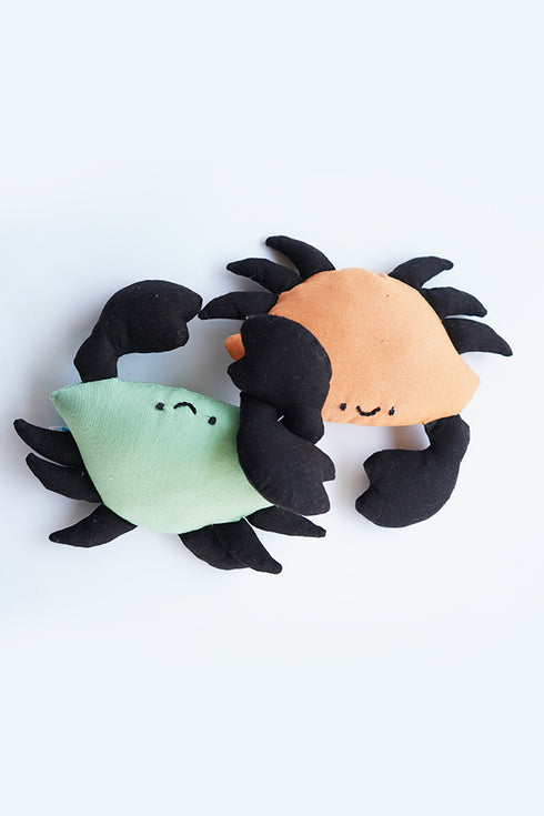 Upcycled Soft Toy Crabs - Set of 2