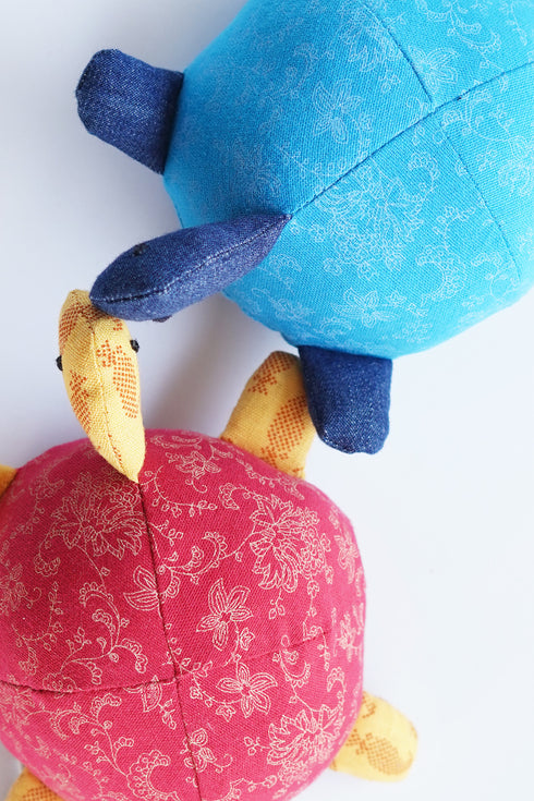 Upcycled Turtle Soft Toy