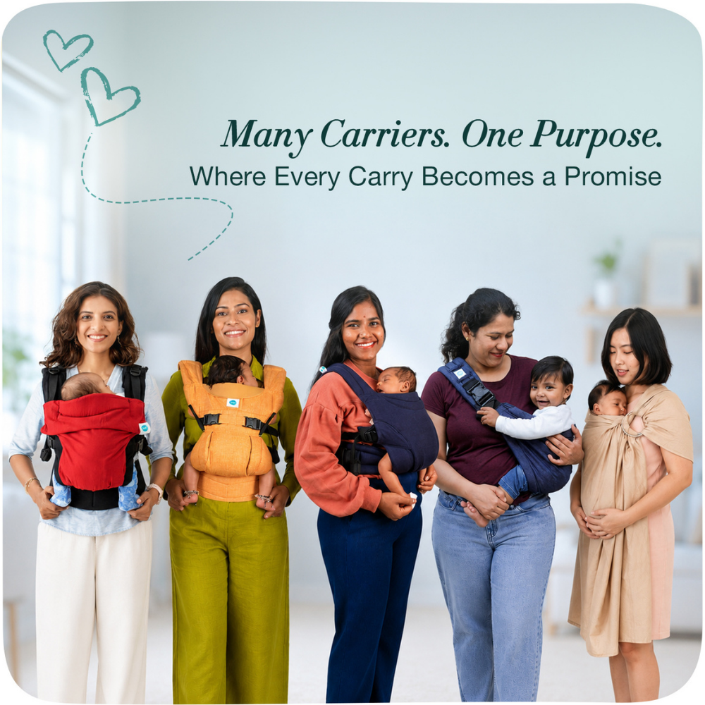 Carry your babyclose. Hands-free.From day one.